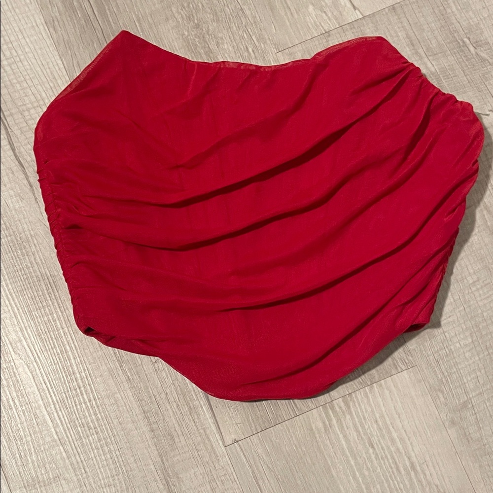 Elegant Red Women's Skirt
